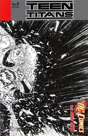 Teen Titans Vol 4 #6 Incentive Brett Booth Sketch Cover