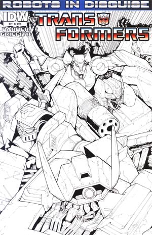 Transformers Robots In Disguise #2 Cover C Incentive Andrew Griffith Sketch Cover