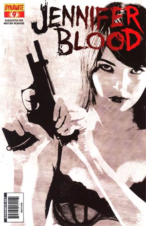 Garth Ennis Jennifer Blood #9 Incentive Tim Bradstreet Black & White Cover