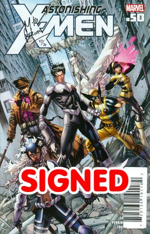 Astonishing X-Men Vol 3 #50 Cover E DF Signed By Mike Perkins