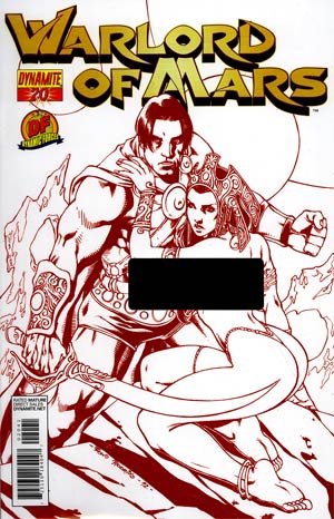 Warlord Of Mars #20 DF Exclusive Risque Red Cover