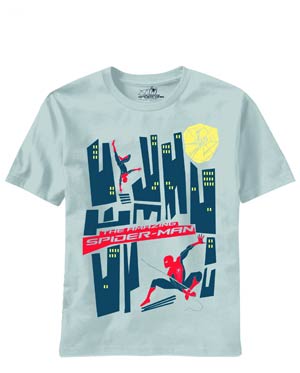 Amazing Spider-Man Saul Good Previews Exclusive Silver T-Shirt Large