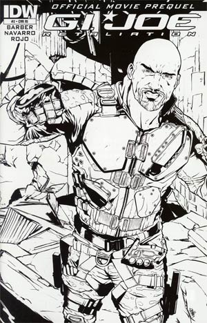 GI Joe Retaliation Movie Prequel #2 Incentive Salvador Navarro Sketch Cover