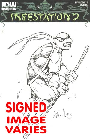 Infestation 2 #1 Cover D Incentive Joe Phillips Hand-Drawn Licensed Character Sketch Cover