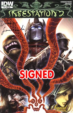 Infestation 2 #1 Cover E Incentive Signed By Duane Swierczynski
