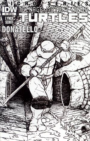 Teenage Mutant Ninja Turtles Micro-Series #3 Cover C Donatello Incentive David Petersen Sketch