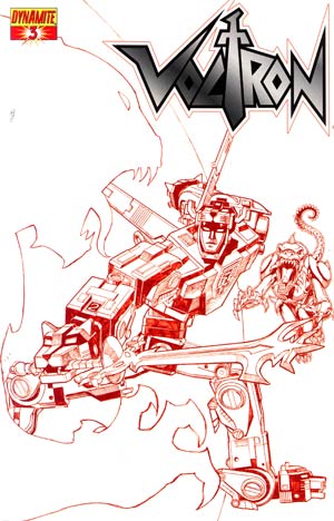 Voltron #3 Cover C Incentive Sean Chen Fiery Red Cover