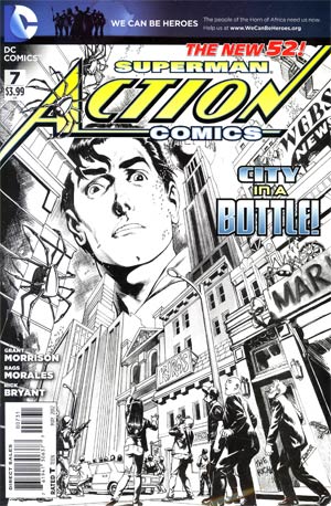Action Comics Vol 2 #7 Cover E Incentive Rags Morales Sketch Cover