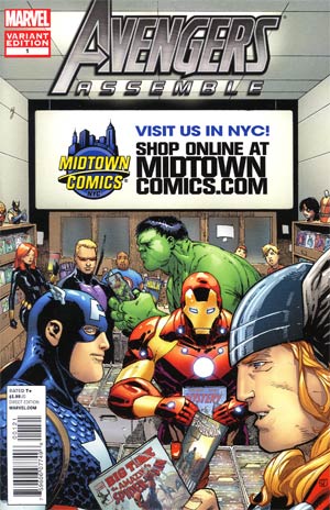 Avengers Assemble #1 Midtown Exclusive Comic Shop Variant Cover