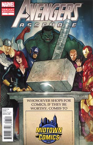 Avengers Assemble #1 Midtown Exclusive Hammer Time Variant Cover