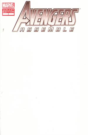 Avengers Assemble #1 Variant Blank Cover