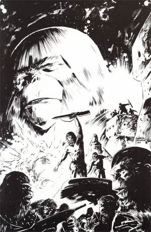 Exile On The Planet Of The Apes #1 Incentive Gabriel Hardman Virgin Sketch Cover