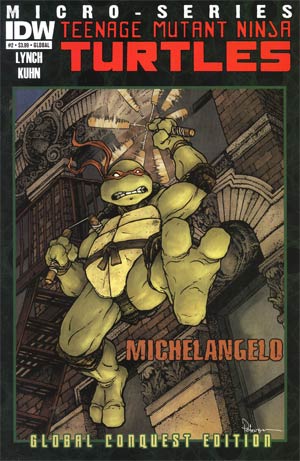Teenage Mutant Ninja Turtles Micro-Series #2 Cover E Michelangelo Global Conquest Edition