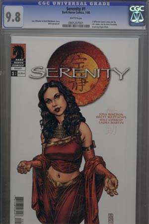 Serenity #1 Cover D JG Jones Cvr CGC 9.8