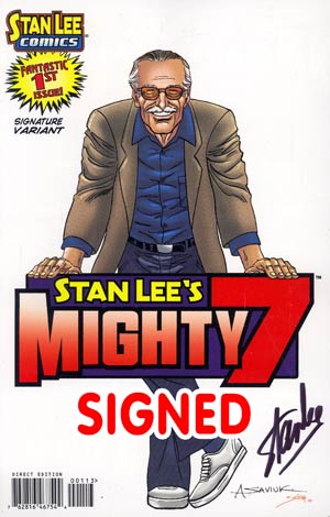 Stan Lees Mighty 7 #1 Cover C Incentive Signed By Stan Lee