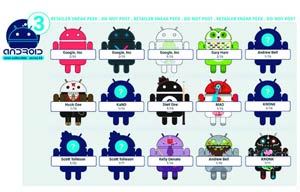 Android Vinyl Figure Series 3 Blind Mystery Box 16-Piece Display
