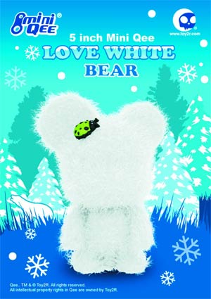 Love 5-Inch Mini Bear Qee Vinyl Figure White Version