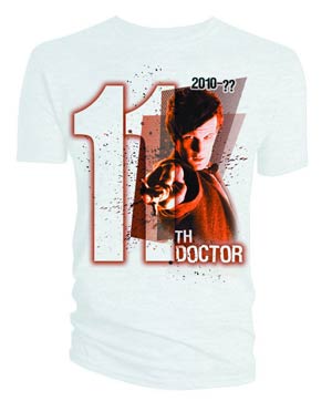 Doctor Who Eleventh Doctor White T-Shirt Large