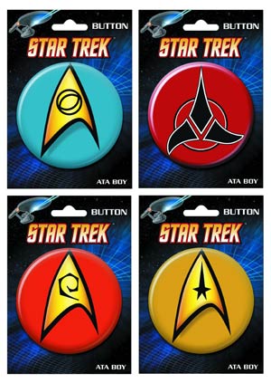 Star Trek Insiginia 4-Piece 3-Inch Button Set