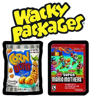 Topps Wacky Packages Series 9 Sticker Trading Cards Box