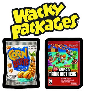 Topps Wacky Packages Series 9 Sticker Trading Cards Box