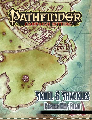 Pathfinder Campaign Setting Skull & Shackles Poster Map
