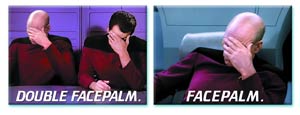 Star Trek The Next Generation Facepalm Magnet Set