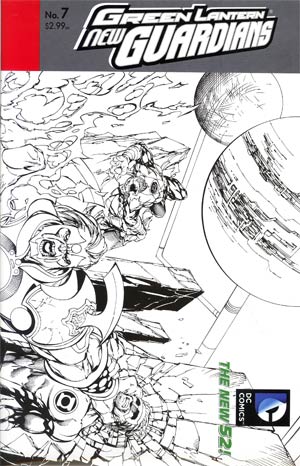 Green Lantern New Guardians #7 Cover B Incentive Tyler Kirkham Sketch Cover