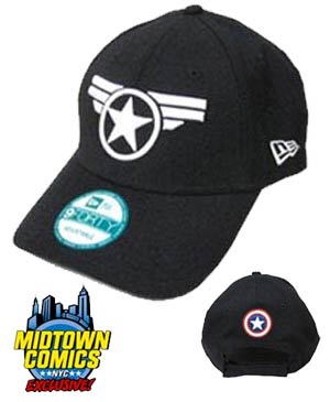 Captain America Symbol Good Ol Steve Official Navy Midtown Exclusive Adjustable Cap