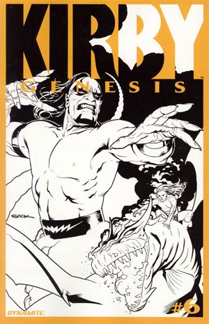 Kirby Genesis #6 Cover C Incentive Ryan Sook Black & White Cover