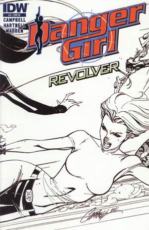 Danger Girl Revolver #3 Cover C Incentive J Scott Campbell Sketch Cover