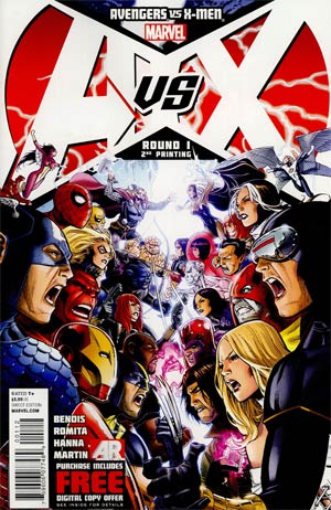 Avengers vs X-Men #1 Cover J 2nd Ptg Jim Cheung Variant Cover