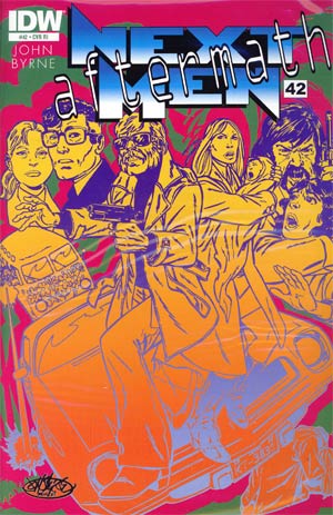 Next Men Aftermath #42 Incentive John Byrne Psychedelic Variant Cover