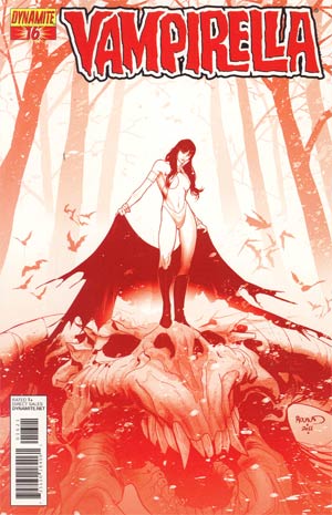 Vampirella Vol 4 #16 Incentive Paul Renaud Blood Red Cover