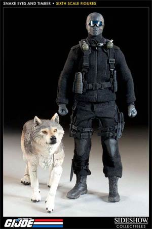 GI Joe Snake Eyes And Timber 1/6 Scale Figure