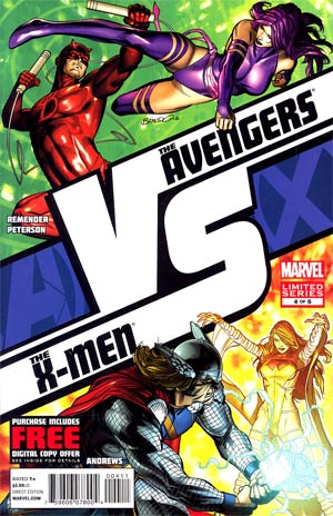 AVX VS #4 Cover A Regular Brandon Peterson Cover (Avengers vs X-Men Tie-In)