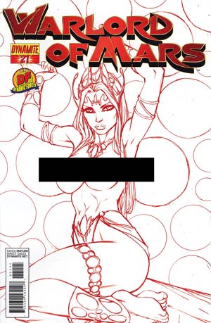 Warlord Of Mars #21 DF Exclusive Martian Red Risque Cover