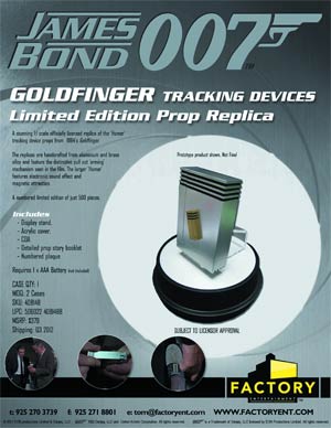 James Bond Goldfinger Homing Device Prop Replica