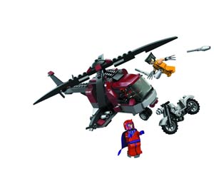 LEGO Marvel Wolverines Chopper Showdown Set