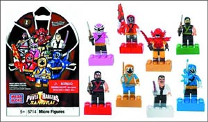 Mega Bloks Power Rangers Mini Figure Series 1 Blind Mystery Box Display