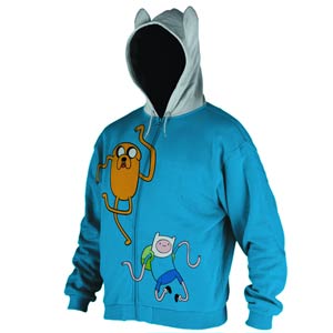 Adventure Time Finn Hat Hoodie X-Large