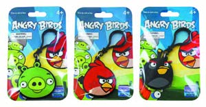 Angry Birds Laser-Cut Backpack Clip 12-Piece Assortment Case