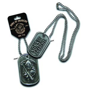 Sons Of Anarchy Reaper Dog Tag Necklace