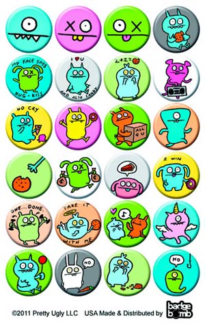 Uglydolls 1-Inch Pin 200-Piece Display