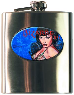 Bettie Page Bizarre Flask