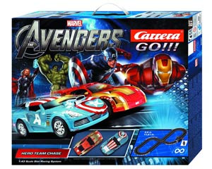Avengers Hero Team Chase 1/43 Scale Slot Car Track Set