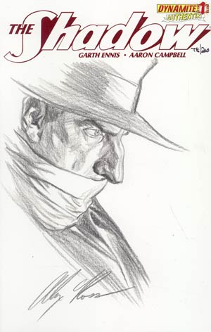 Shadow Vol 5 #1 Incentive Authentix Cover With Hand-Drawn Alex Ross Sketch Edition 78 of 200 (one of a kind - sold as is)