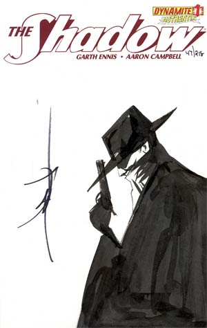 Shadow Vol 5 #1 Incentive Authentix Cover With Hand-Drawn Jae Lee Sketch Edition 47 of 218 (one of a kind - sold as is)