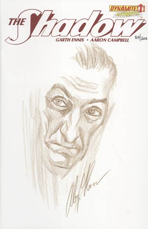 Shadow Vol 5 #1 Incentive Authentix Cover With Hand-Drawn Alex Ross Sketch Edition 89 of 200 (one of a kind - sold as is)