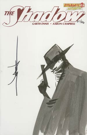 Shadow Vol 5 #1 Incentive Authentix Cover With Hand-Drawn Jae Lee Sketch Edition 27 of 218 (one of a kind - sold as is)